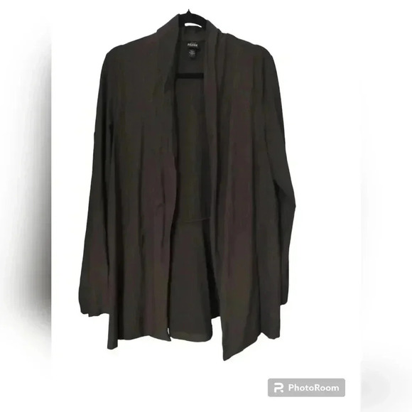 Eileen Fisher Size large Viscose Blend Open Front Knit Long Sleeve Cardigan - Picture 1 of 4